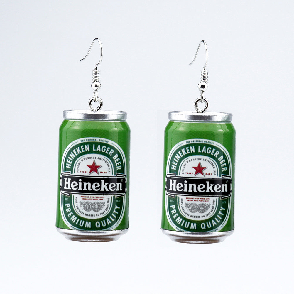 Earrings Plastic Beer Cans Cola Minimo de compra 2 niqing002