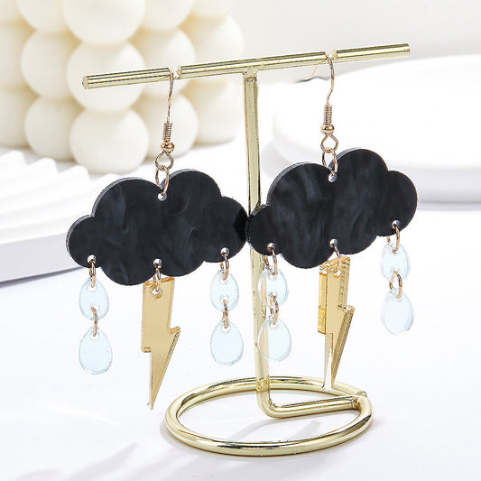 Acrylic new cloud lightning earrings (Minimo de compra 5) MIC-ManT036