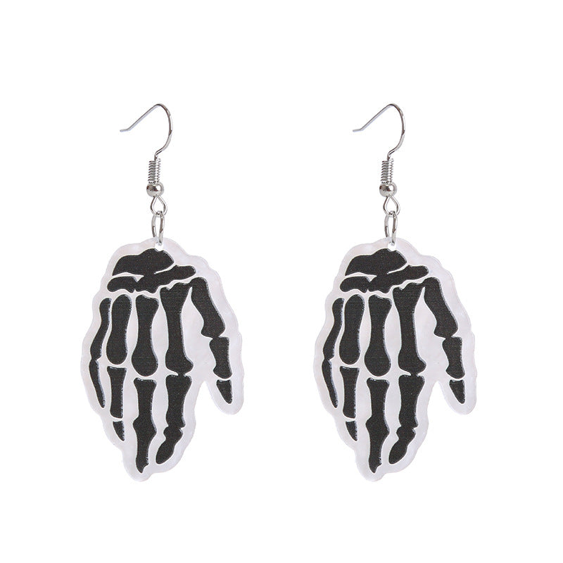 Acrylic Pumpkin Skeleton Ghost Earrings (Minimo de Compra 2) MIC-ChouT039