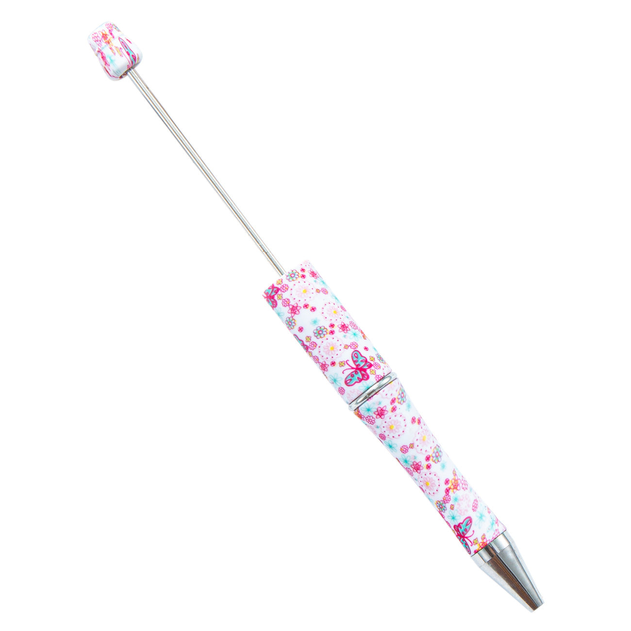 Ballpoint Pen Plastic Water Transfer Floral Spinner Pen JingL011