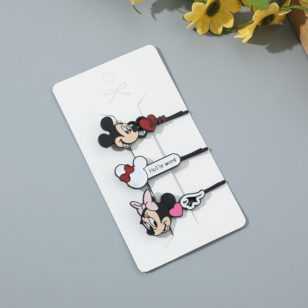 Alloy cute cartoon one line hair clip (Minimo de compra 2) MIC-YunX006