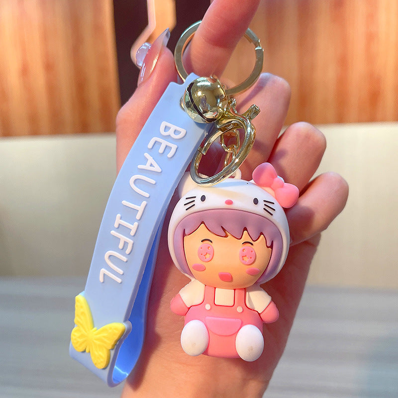 PVC cartoon doll keychain MIC-JinG015