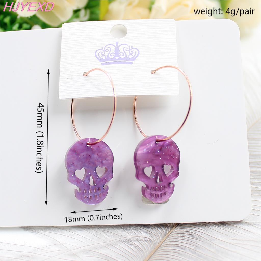 Acrylic skull earrings Minimo de compra 5 MIC-XiaoY005