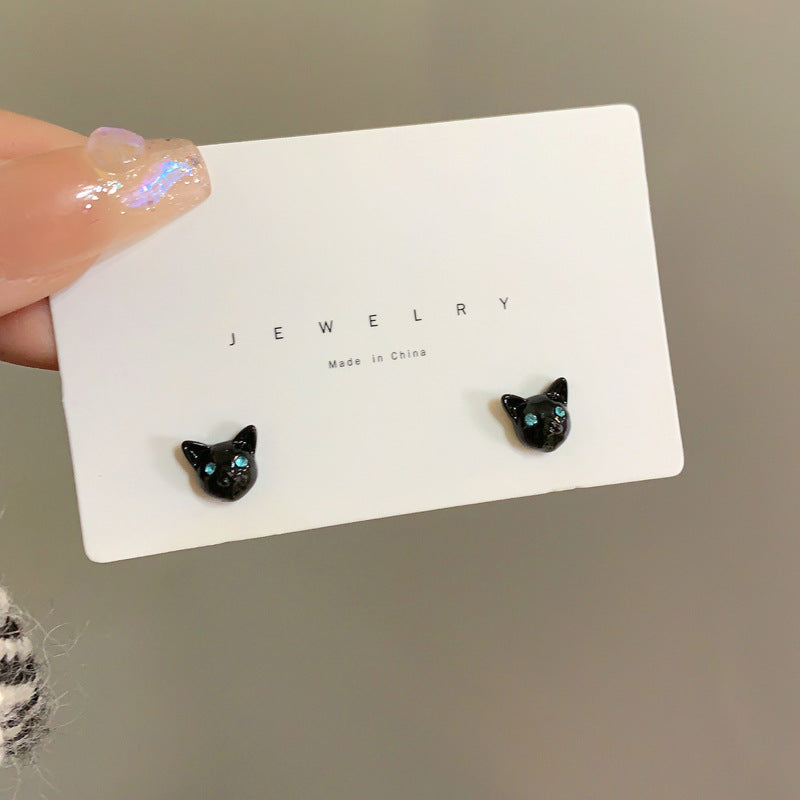 Alloy black cat earrings (Minimo de compra 2) MYA-YBY037