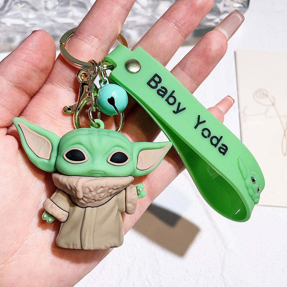 PVC cartoon new Yoda baby keychain MIC-QiC042