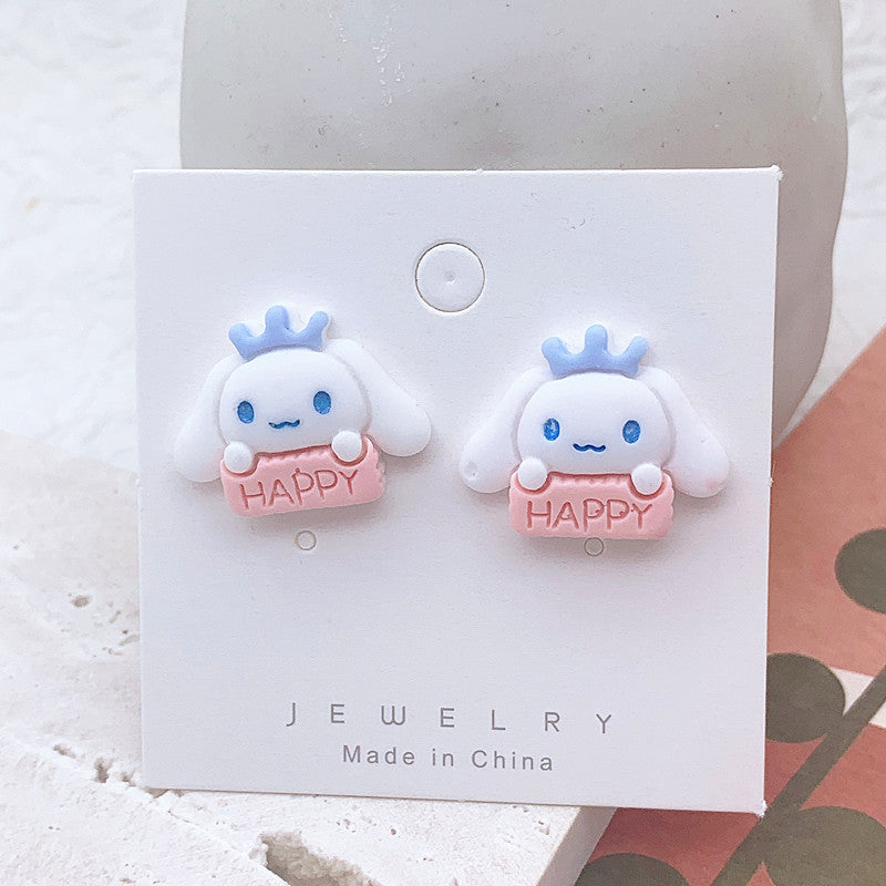 Resin Colored Peach Heart Earrings  (Minimo de Compra 2) MIC-ShiJ003