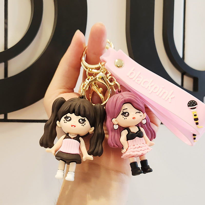 PVC New Cartoon BLACKPINK Keychain MIC-ZhuoJ004