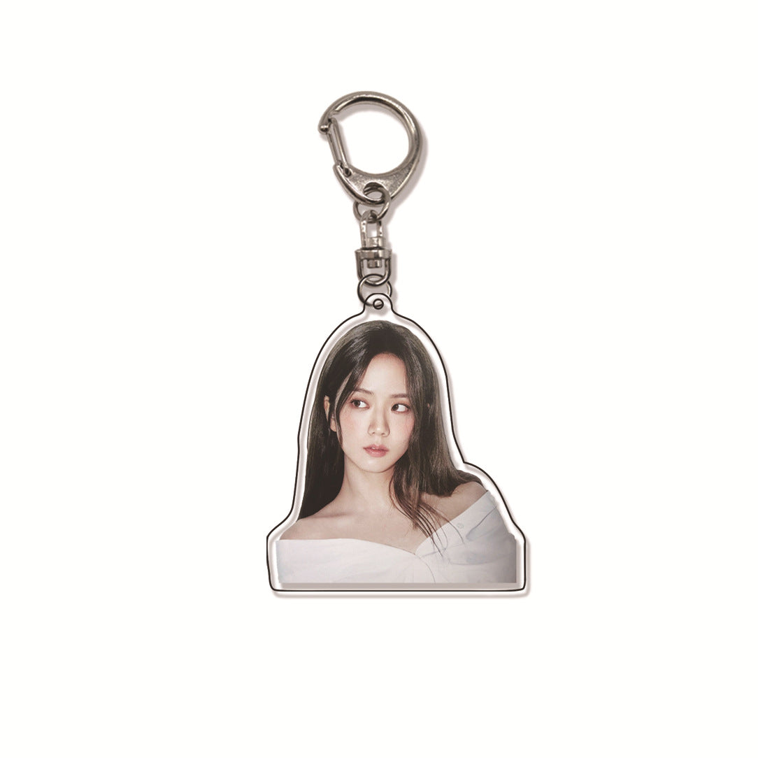 Acrylic pink ink double-sided blackpink keychain (Minimo de Compra 2)  MIC-ManM011