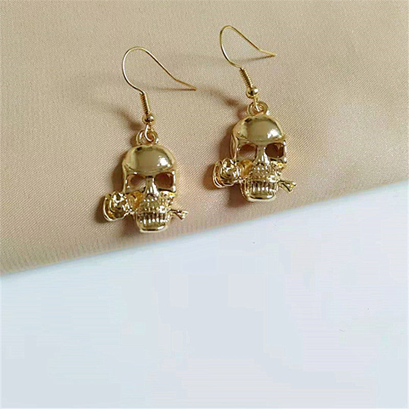 Alloy niche heart-shaped earrings MIC-AiM013