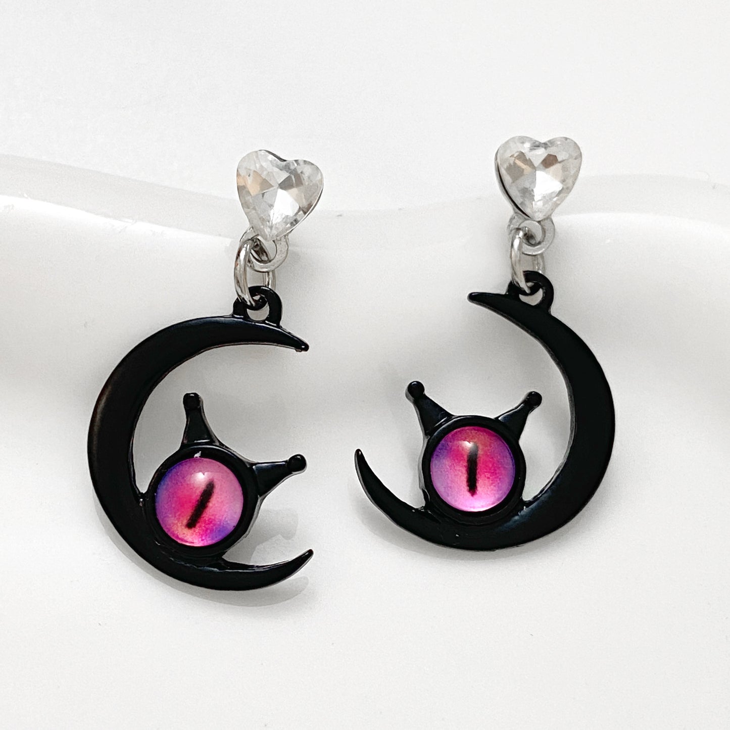 Alloy funny black powder little monster earrings MIC-YiY006