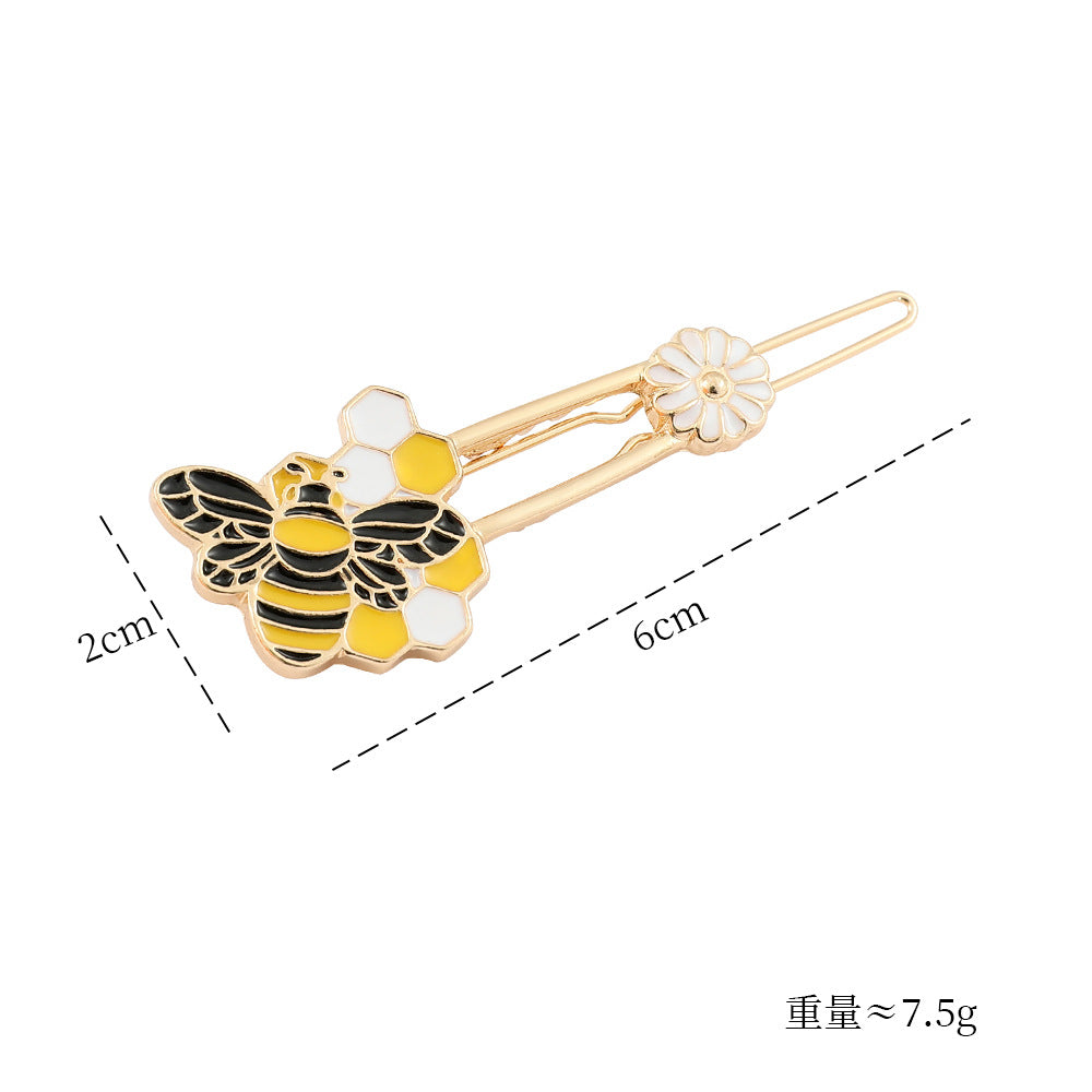 Alloy Cute Bee One Line Hair Clip (Minimo de compra 2) MIC-YunX011