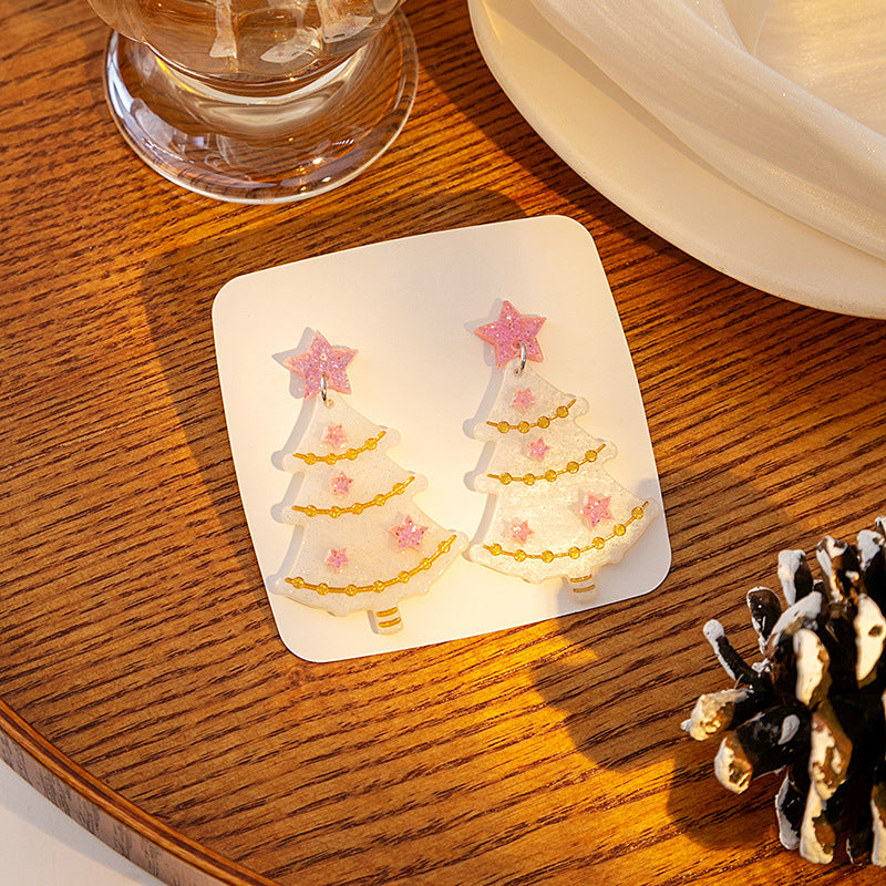 Alloy Christmas Snowman Earrings (Minimo de Compra 2) MIC-MDD103