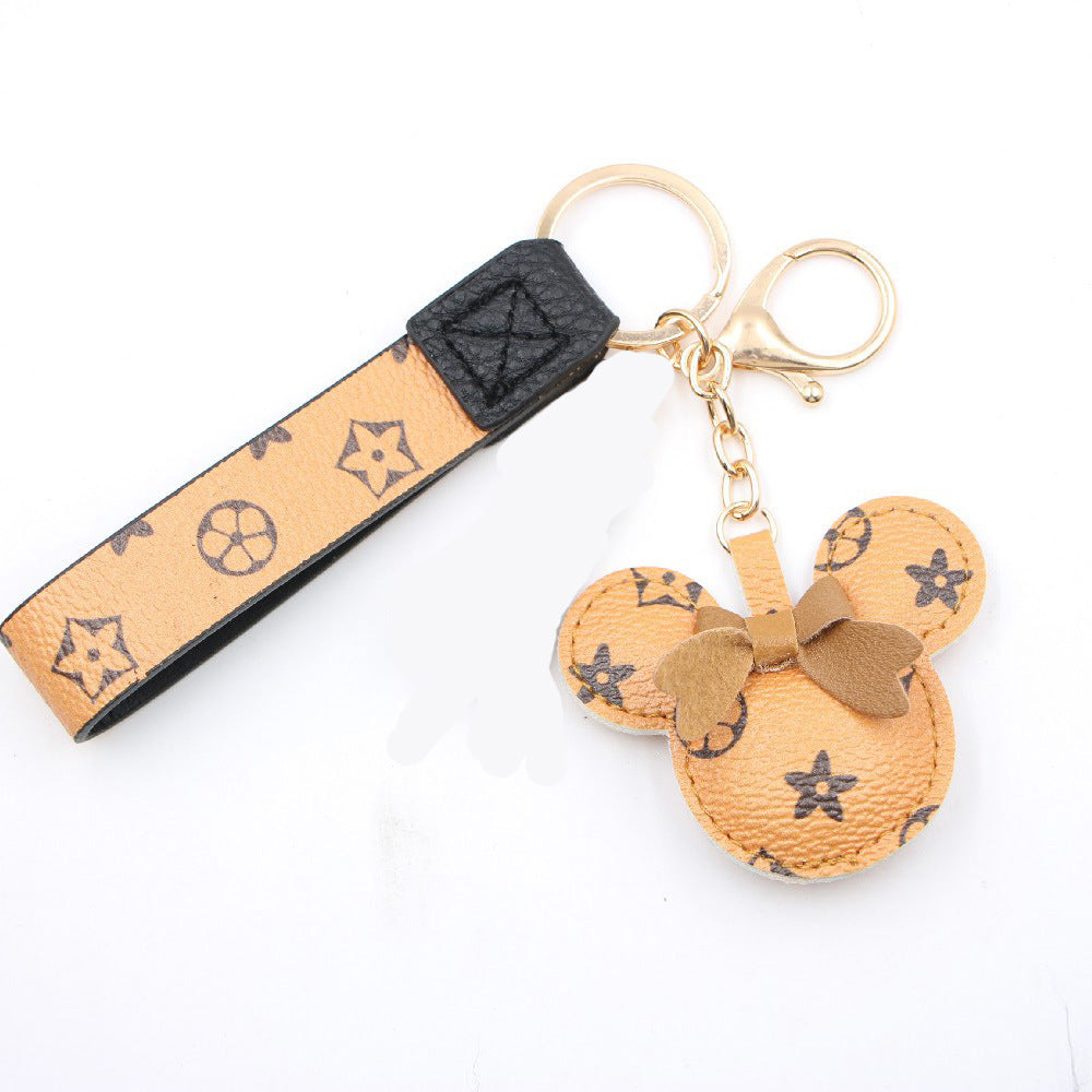 PU Leather Bow Keychain MIC-Zuge041