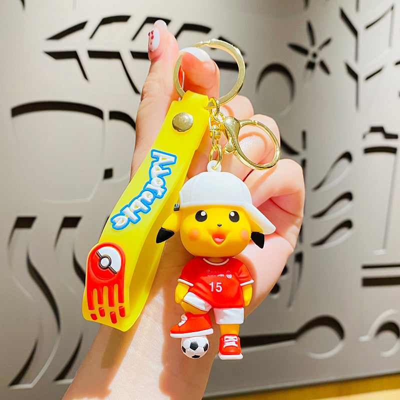 PVC cartoon sports elf doll keychain MIC-HongL008