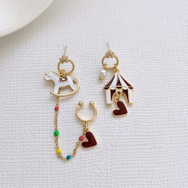 Alloy cartoon amusement park earrings MYA-BLD097