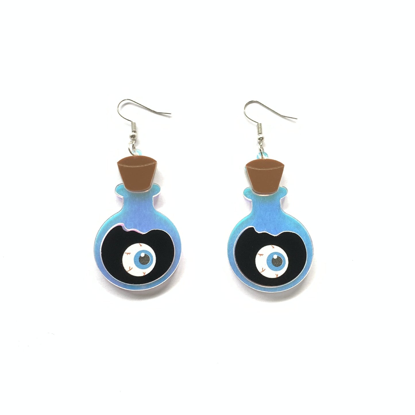 Acrylic medicine bottle eye beads earrings MYA-XueP016