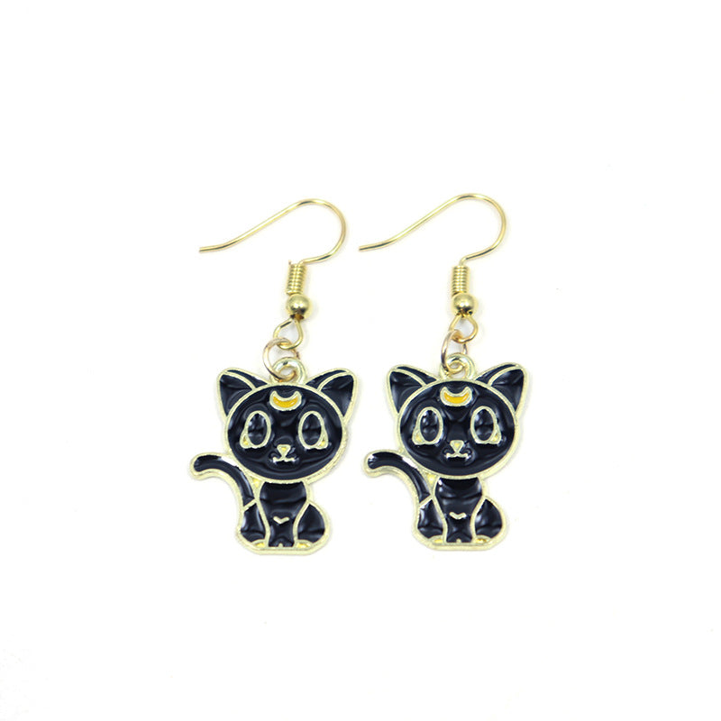 Alloy cartoon beautiful girl warrior earrings (Minimo de Compra 2) MIC-XuXin003