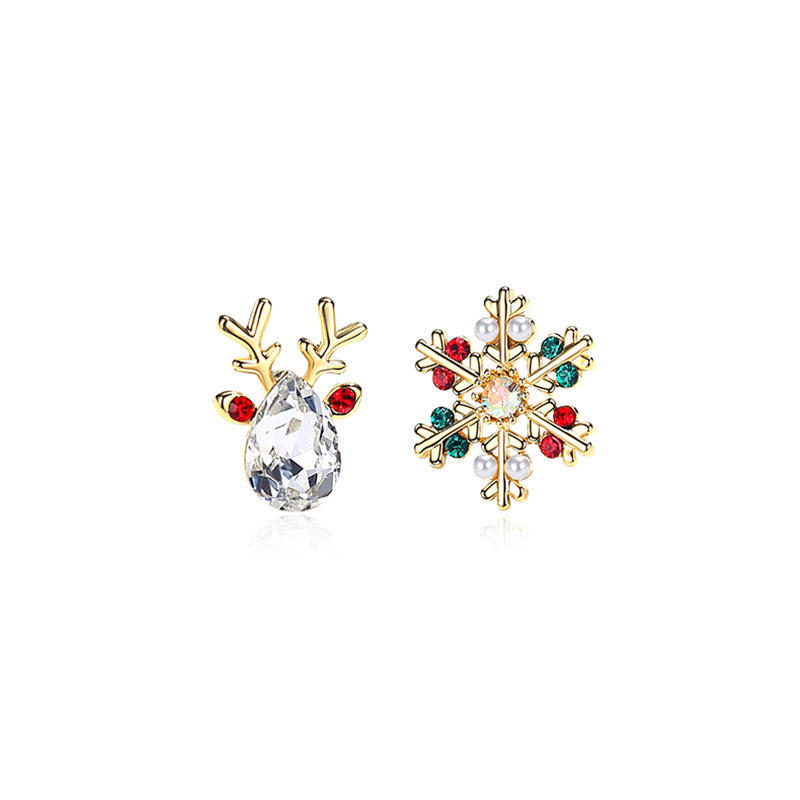 Alloy Snowflake Earrings (Minimo de Compra 2) MYA-DuoL008