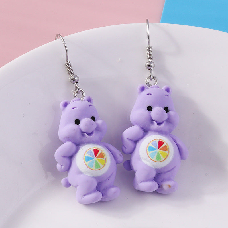 Alloy new cute little bear earrings MIC-YueS013