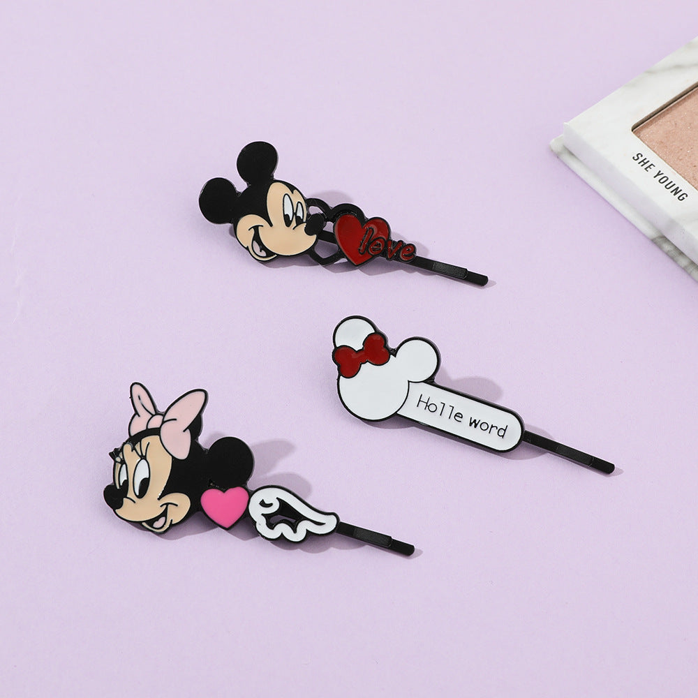 Alloy cute cartoon one line hair clip (Minimo de compra 2) MIC-YunX006