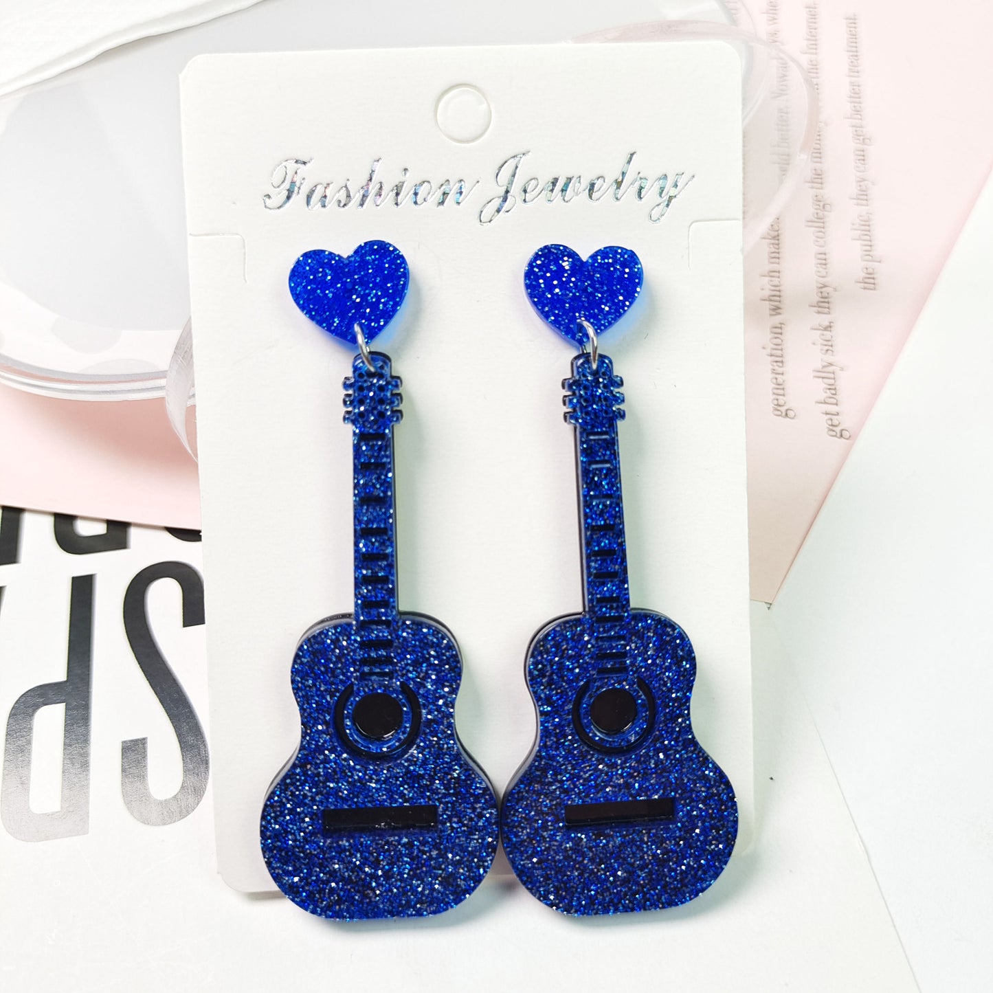 Alloy classical guitar earrings MIC-JiaY022