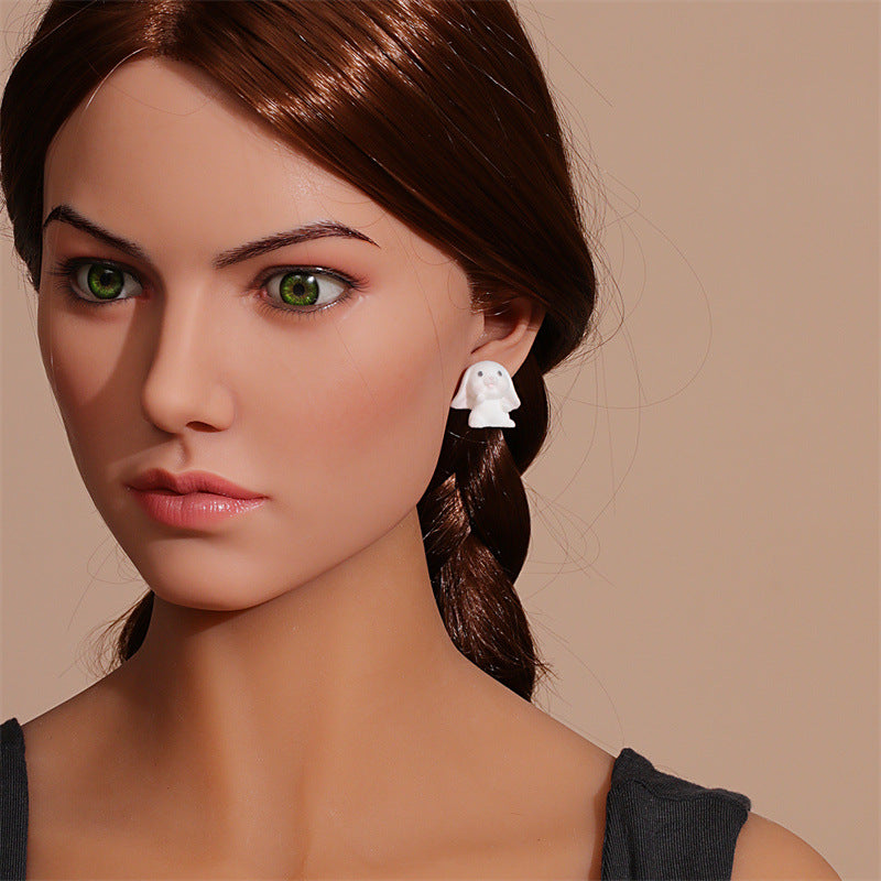 Earring Flocking Cute Stereo Cartoon GuTe032