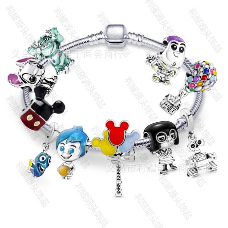 Alloy DIY Pandora Cartoon Bracelet MIC-LiY032