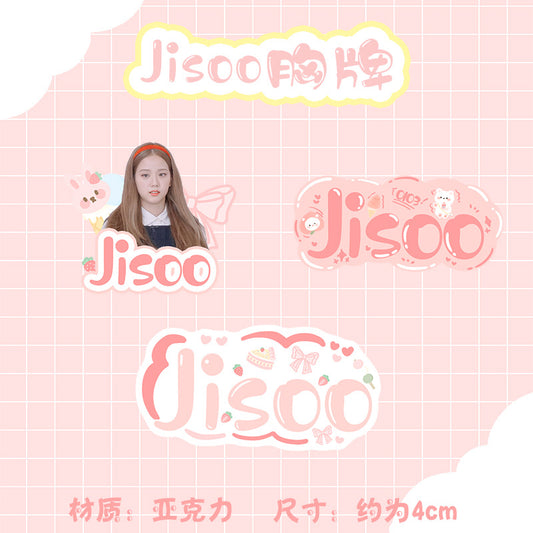 Acrylic Jin Zhixiu brooch  (Minimo de compra 2) MYA-XiaoJ004