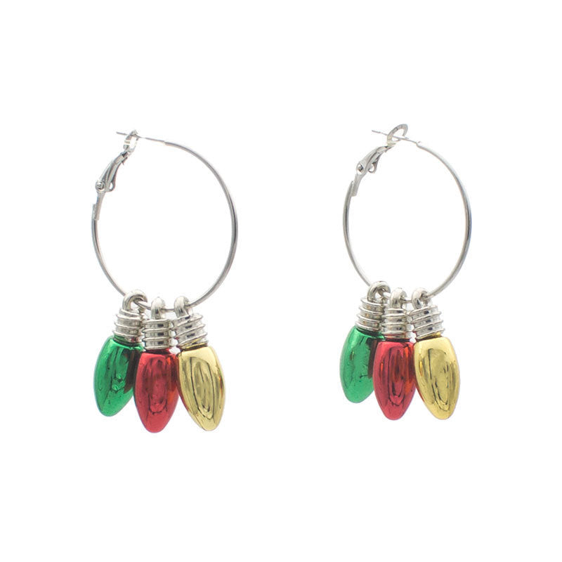 Alloy Bell Deer Head Earrings (Minimo de Compra 2) MIC-LuoT008