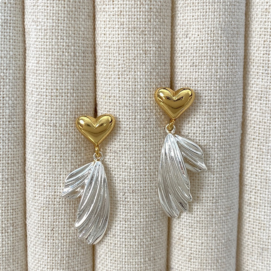 Alloy Love Fish Tail Earrings (Minimo de compra 3) MIC-GuanY003