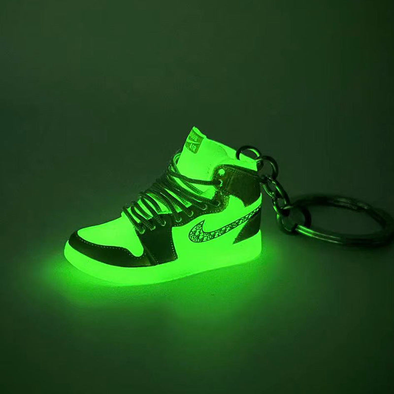 Keychains PVC Stereo Shoe Model Luminous Sneakers MIC-QLP037