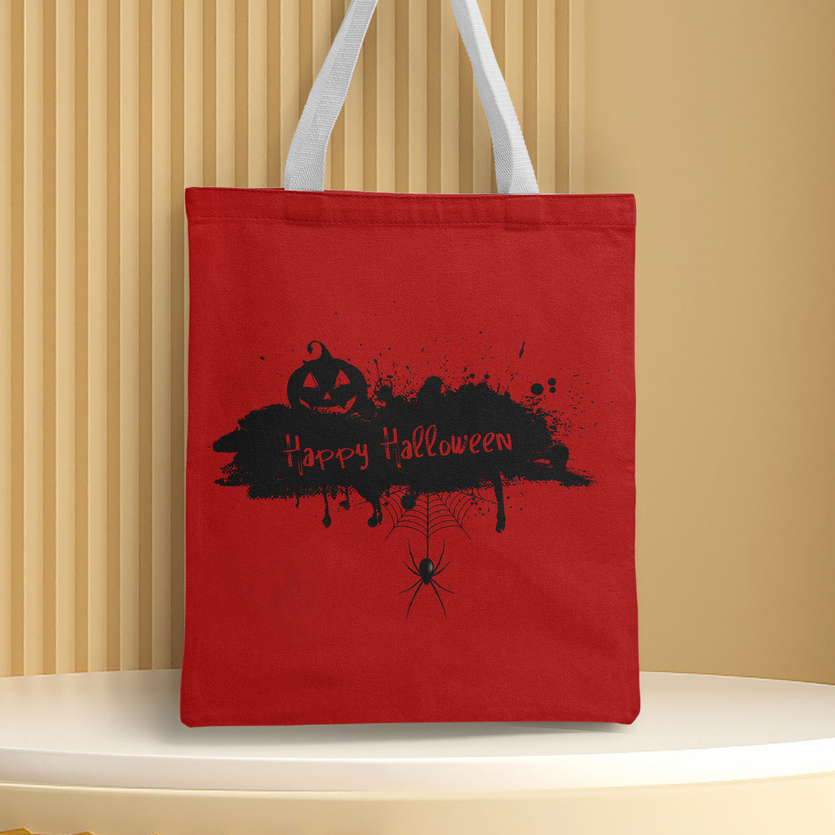 Polyester Halloween canvas shoulder bag (Minimo de Compra 2) MYA-QB007