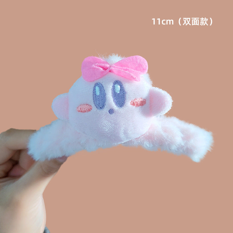 Plush cute little cat and fish hair clip MIC-WoD002