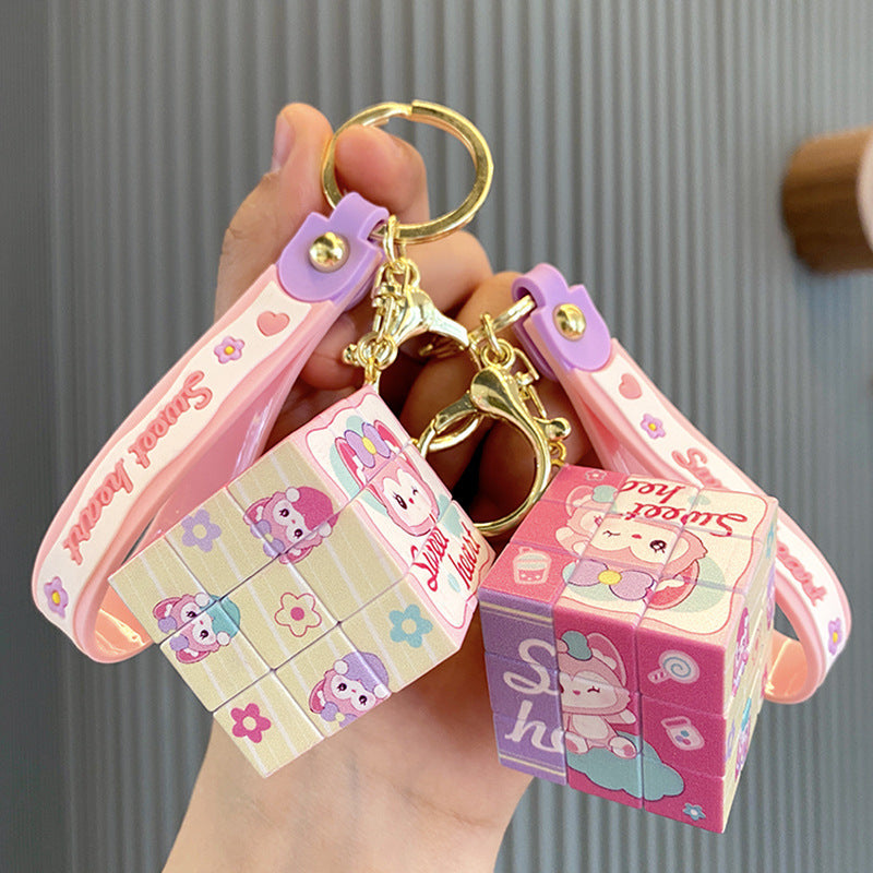 PVC magic cube Keychain Minimo de compra 2 MIC-LingY003