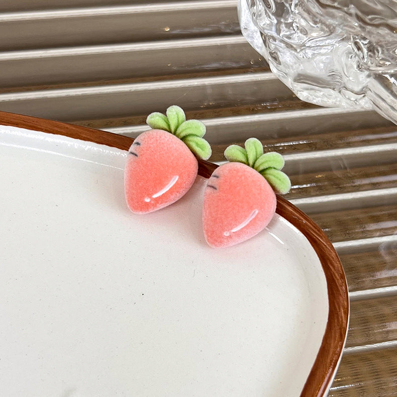 Alloy Sweet Plucked Fruit Earrings MIC-MiS021