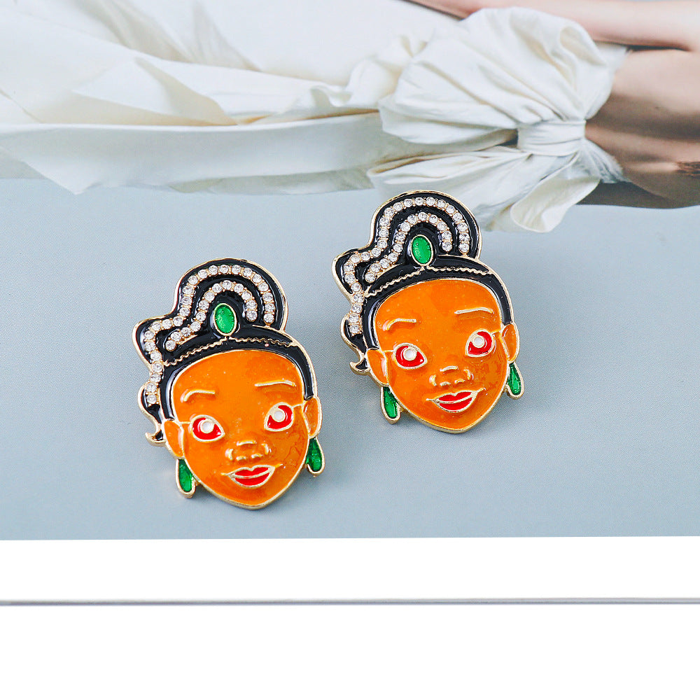 Alloy cartoon cute earrings MIC-JuJ019