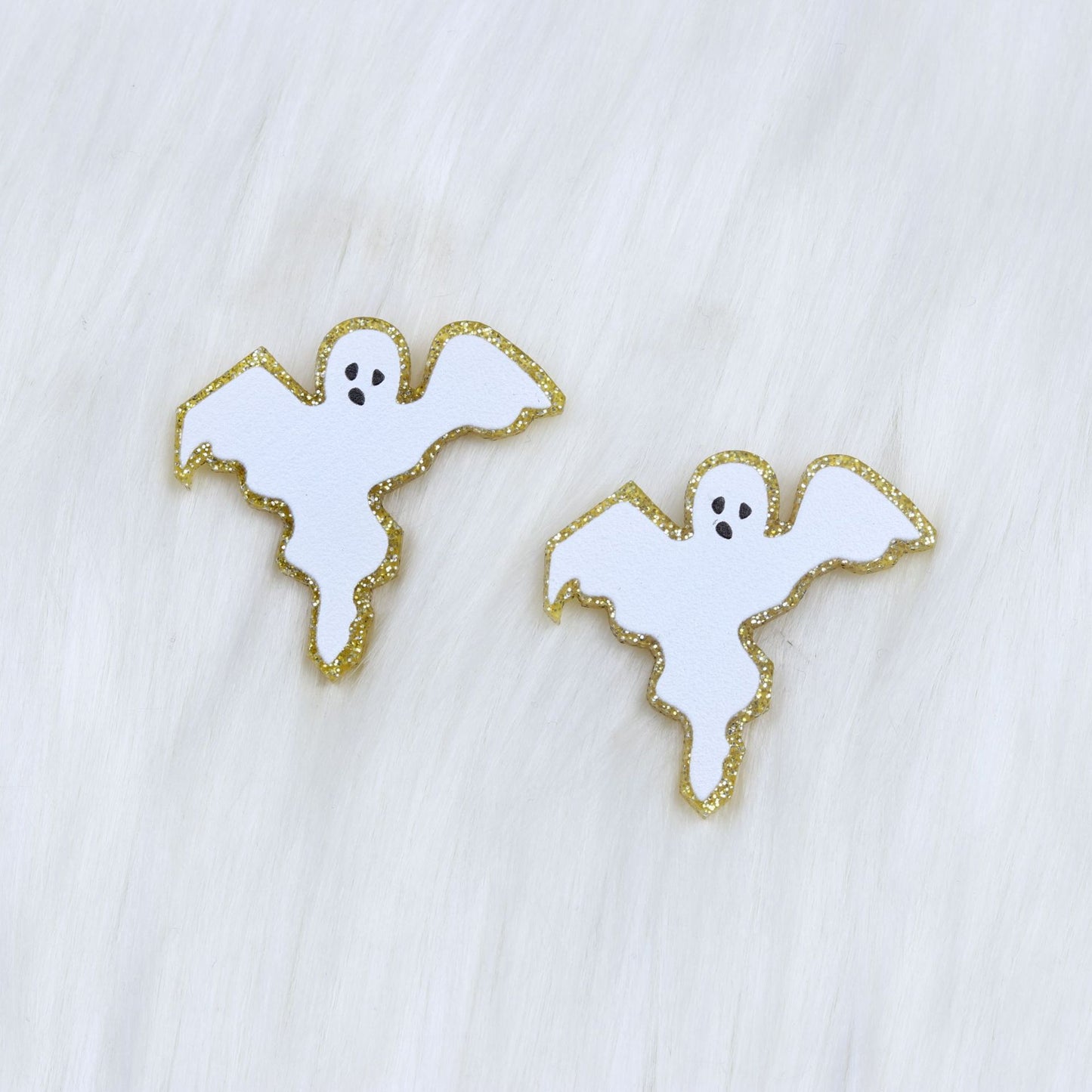 Acrylic Halloween Pumpkin Bat Earrings (Minimo de Compra 2) MYA-DuA044