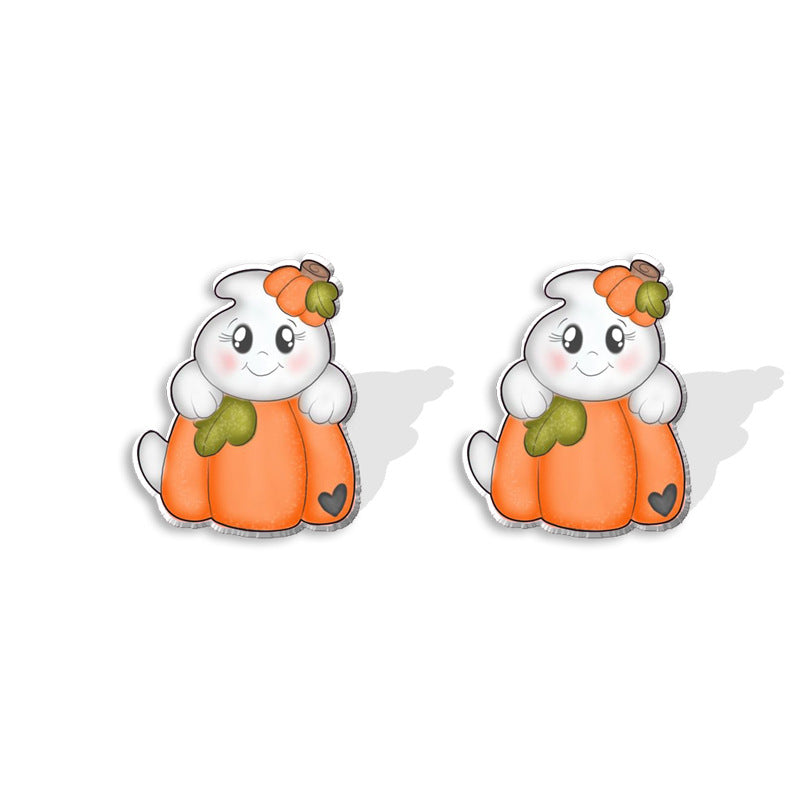 Alloy cartoon funny pumpkin bat earrings (Minimo de compra 5) MIC-XiangL075