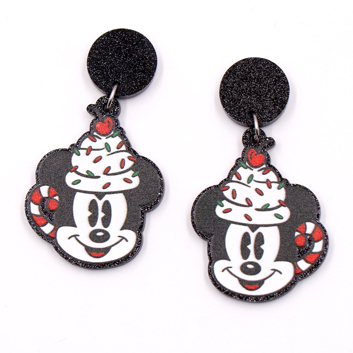 Acrylic Christmas cartoon character earrings (Minimo de compra 5) MIC-XiaoY036