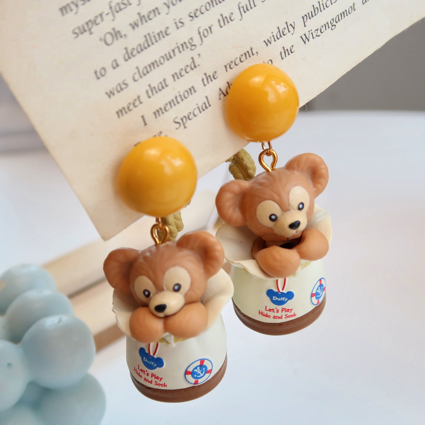 Resin Asymmetric Children's Fun Earrings MYA-XNWE002