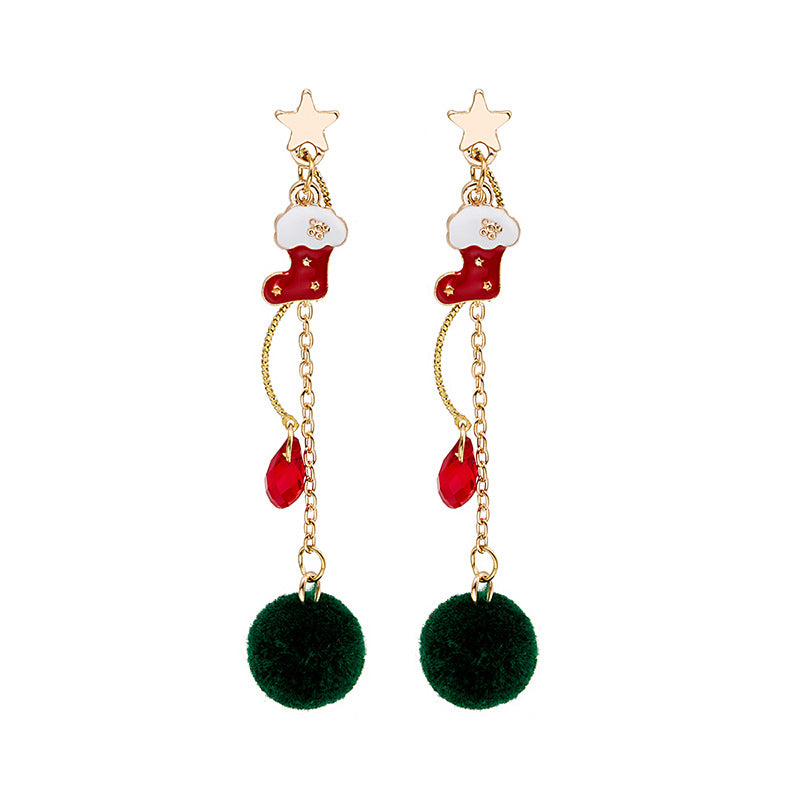 Alloy Christmas series earrings (Minimo de Compra 2) MIC-MDD079