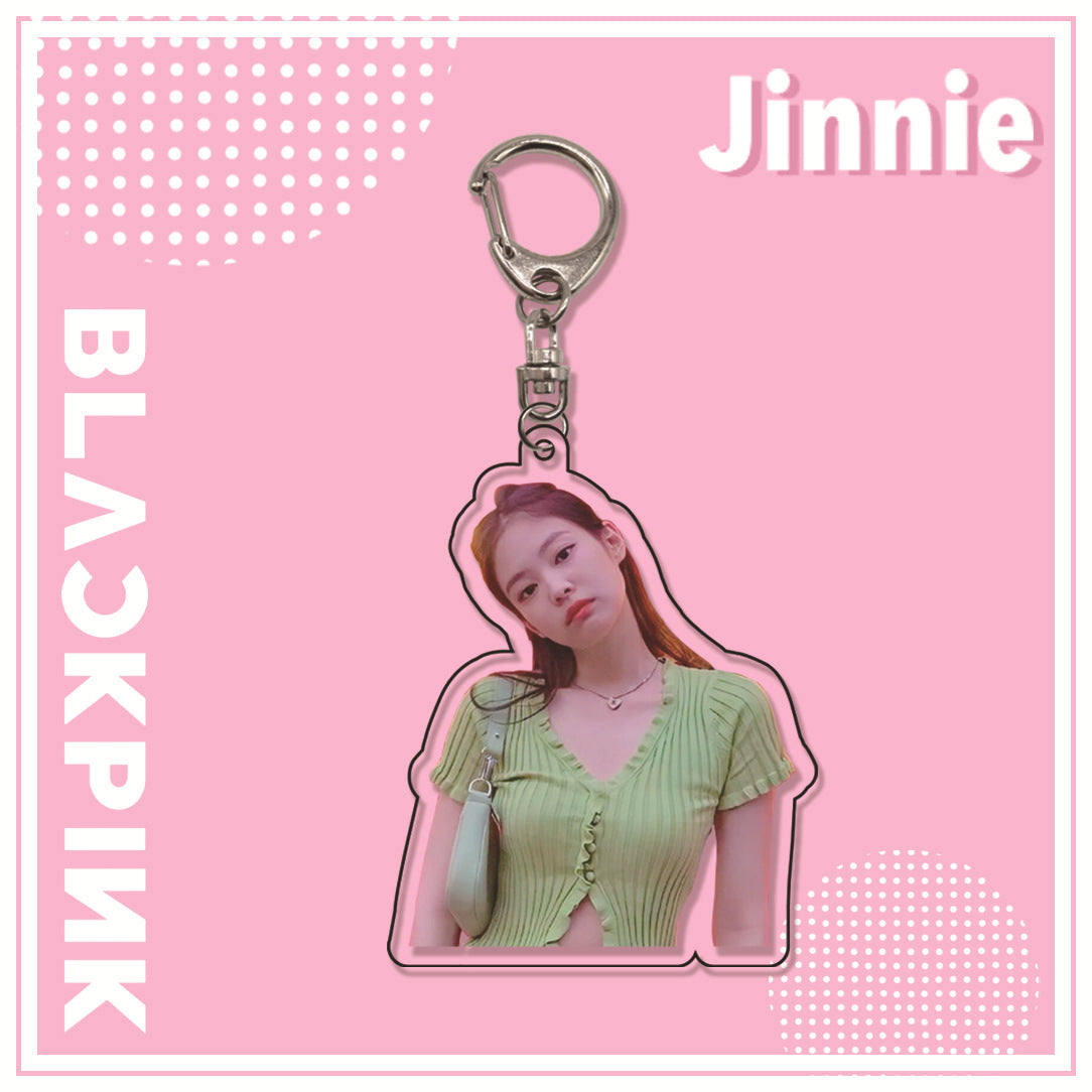 Acrylic pink ink double-sided blackpink keychain (Minimo de Compra 2)  MYA-ManM013