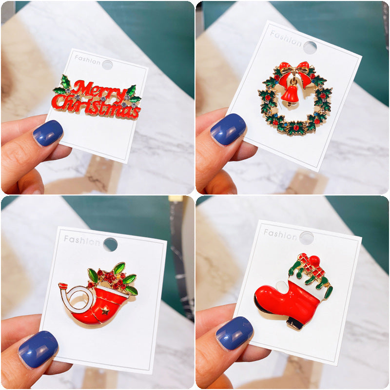 Alloy Santa Claus brooch (Minimo de compra 2) MYA-YiM044