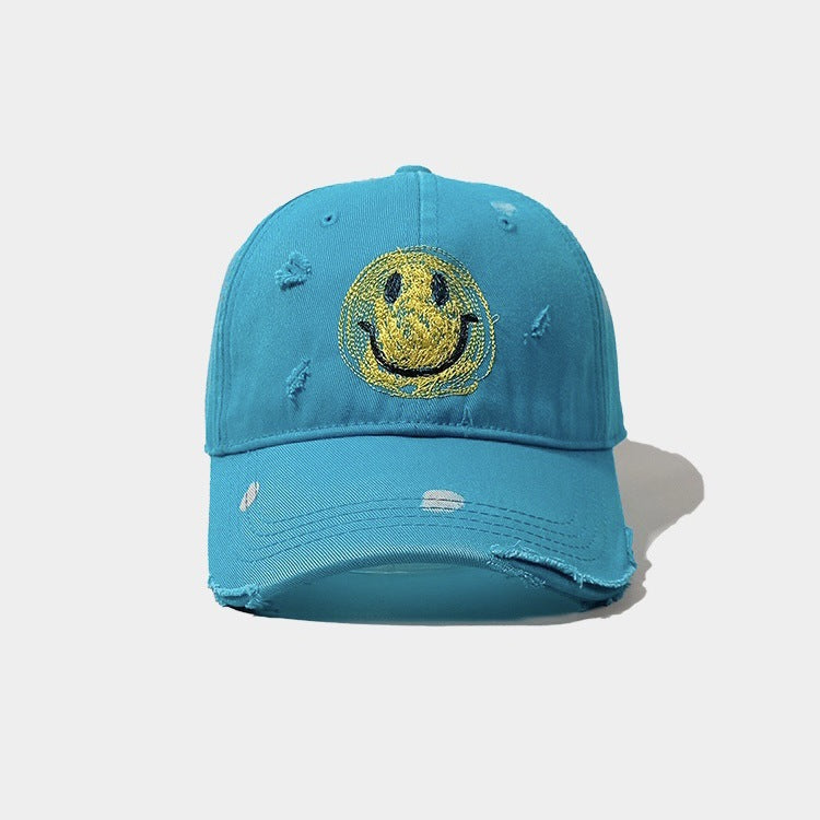 Cotton smiley face worn Baseball cap MYA-ZunK005