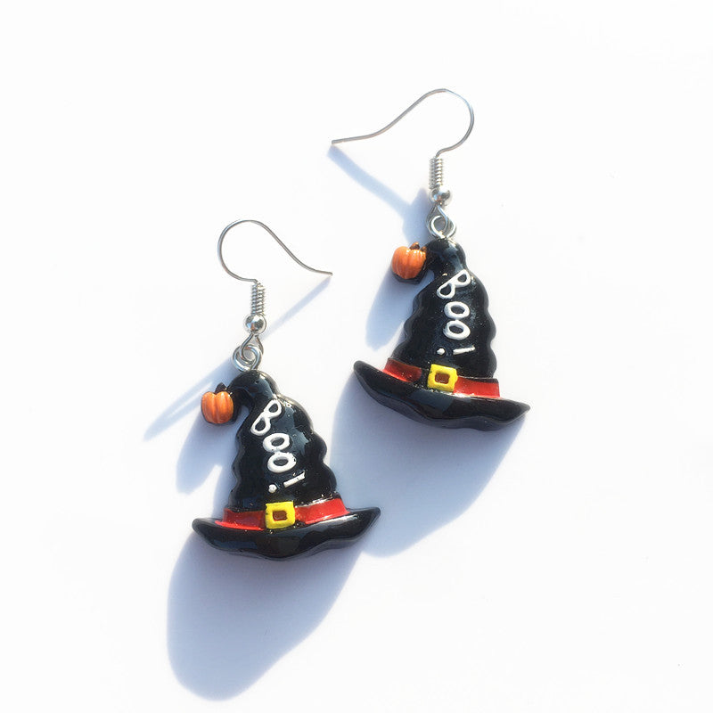 Acrylic funny Halloween earrings MIC-ChouT002