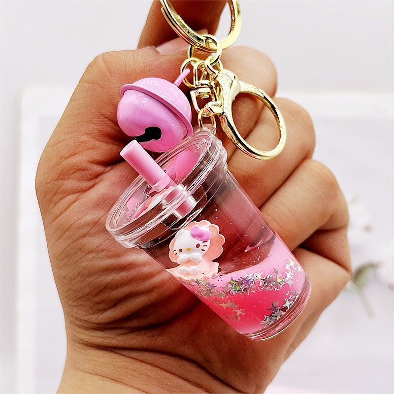 PVC cartoon floating oil keychain MIC-DMF009