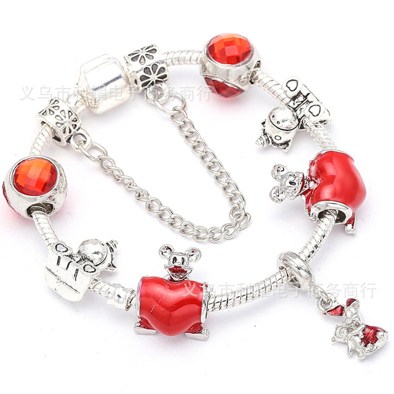 Alloy DIY Pandora Cartoon Bracelet MIC-LiY029