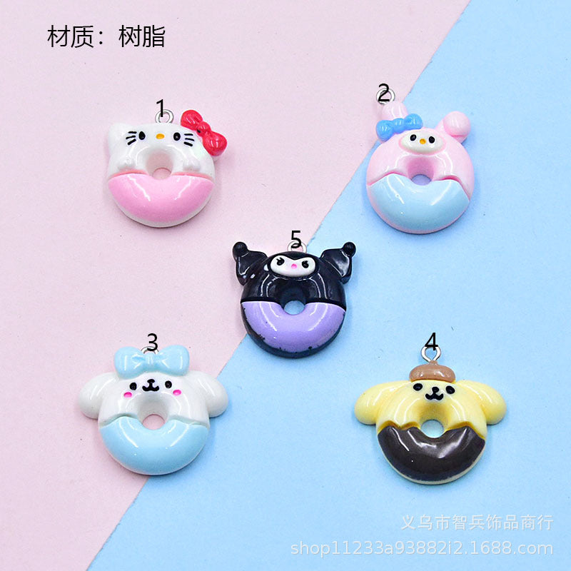 Resin cartoon animal donut accessories MIC-ZhiB018