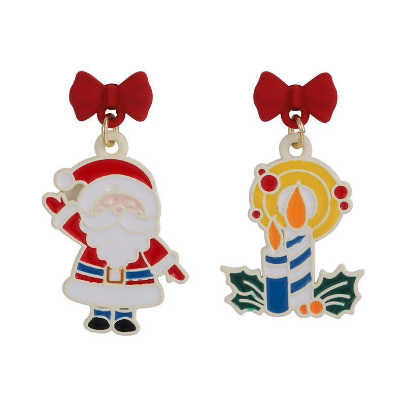 Alloy Christmas series earrings MIC-MiS018