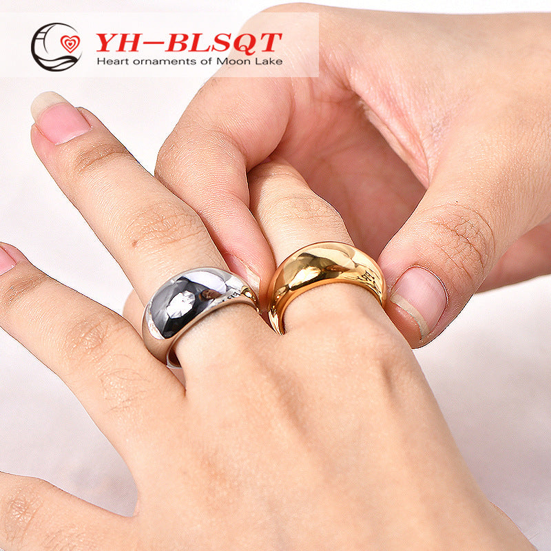 Stainless steel gold-plated personalized cool style ring MYA-YHZX002